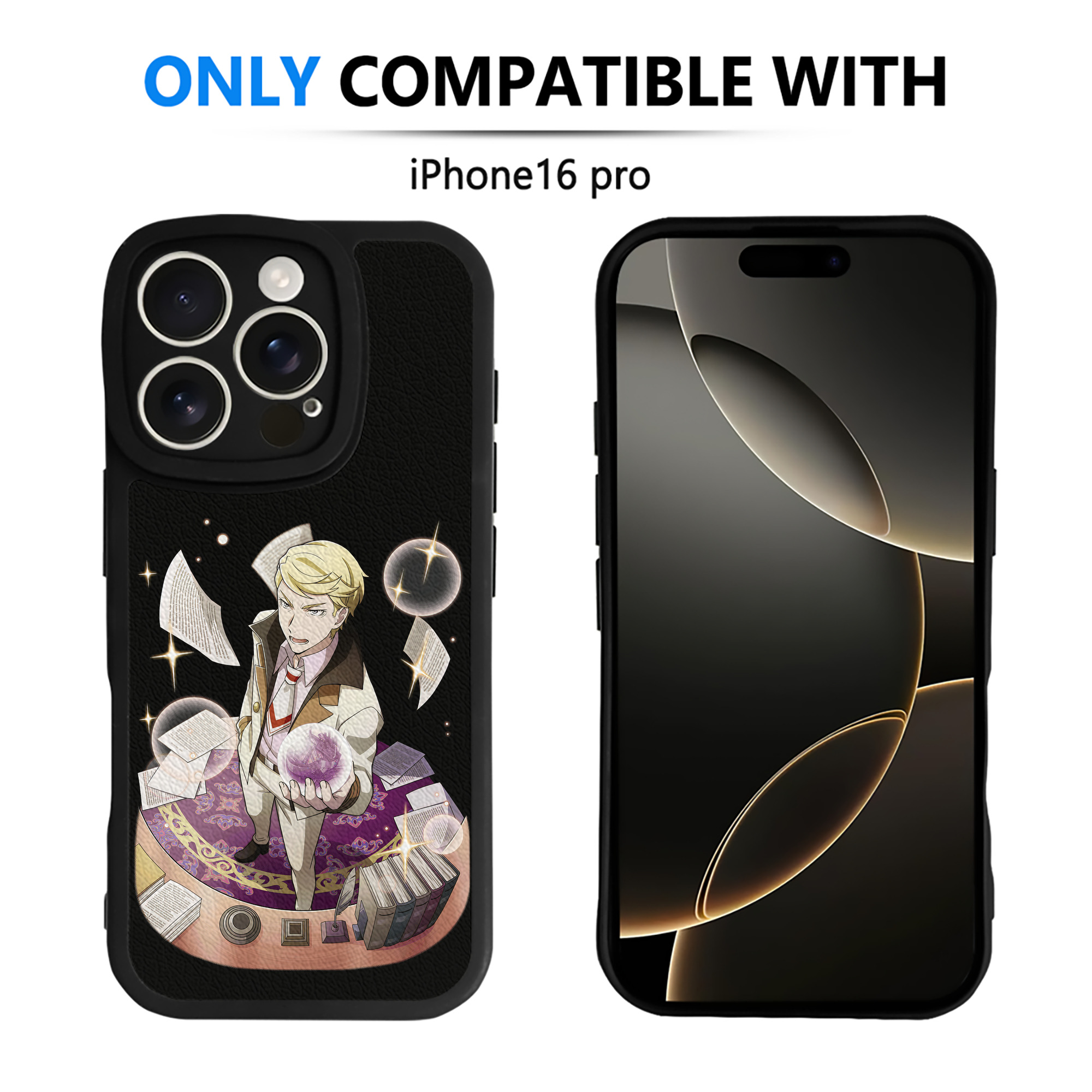 （画像用） 文豪ストレイドッグス Bungo Stray Dogs 【iPhone 16シリーズ対応】シリコンスマホケース（レザー調） 材質：シリコン